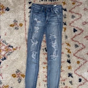 American Eagle Destroyed Skinny Jeans
